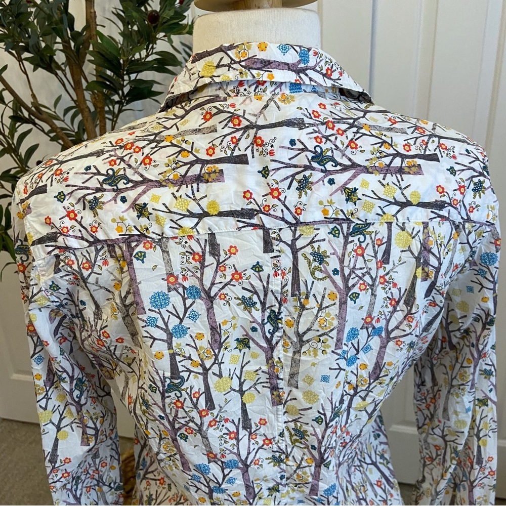 Button Down Frank & Eileen Floral Shirt  Long Sleeve Preppy Comfortable Luxe - Picture 11 of 15